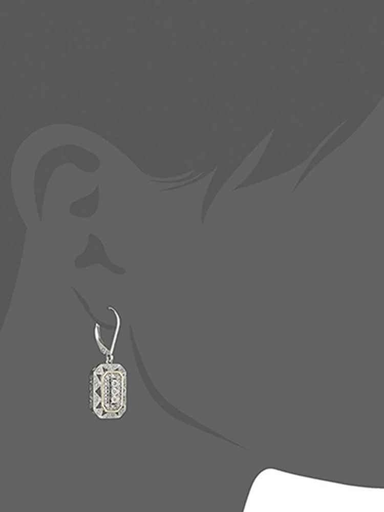 

Fashion Art Deco-Style Drop Dangle Earrings with Accents Women Statement Earring Jewelry