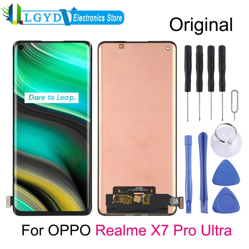 Original Super AMOLED Material LCD Screen and Digitizer Full Assembly for OPPO Realme X7 Pro Ultra | Мобильные телефоны и