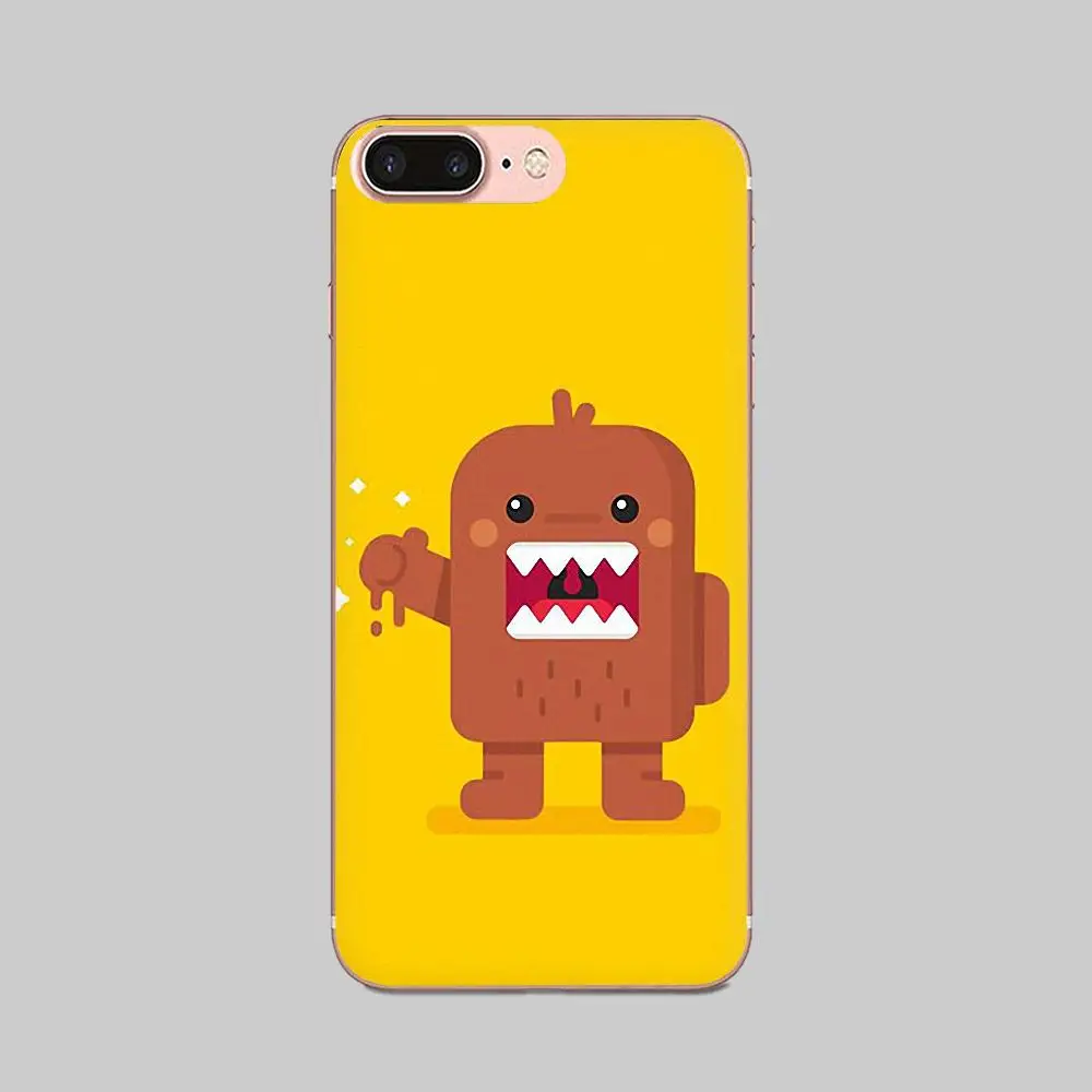 Простой Domo Kun Мягкий ТПУ чехол для Apple iPhone 4 4S 5 5C 5S SE 6 6S 7 8 11 Plus Pro X XS Max