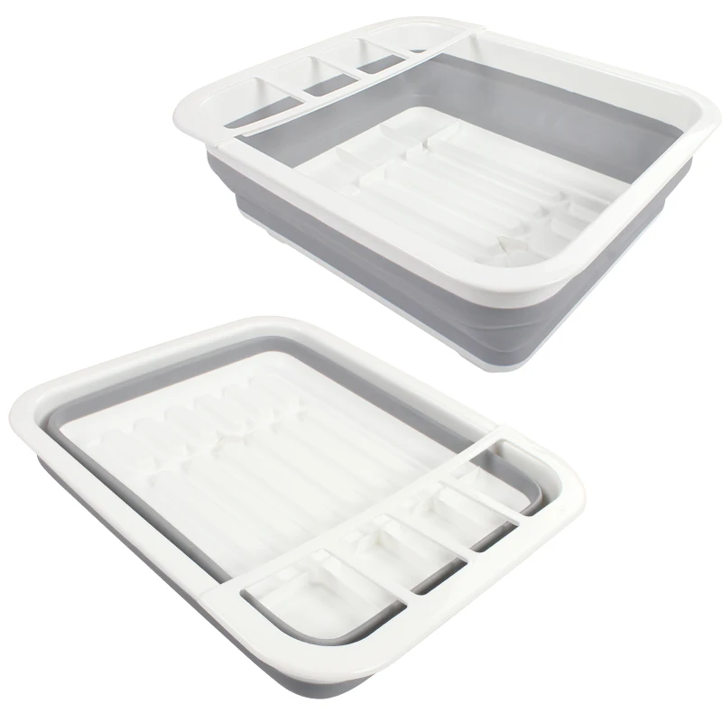New Camper Car Foldable Dish Rack Tableware Portable Bowl TPR Sink Design RV Boats Caravan accessories trailer | Автомобили и