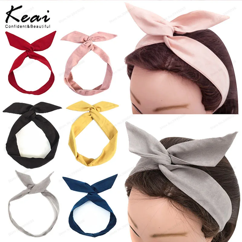 Однотонные замшевые ботинки Цвет Банни лента с ушками Женские дизайнерские для