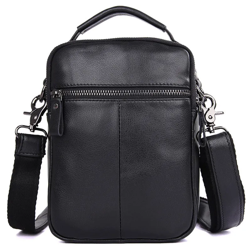 GUBINTU винтажная черная/шоколадная сумка мессенджер для мужчин из натуральной кожи