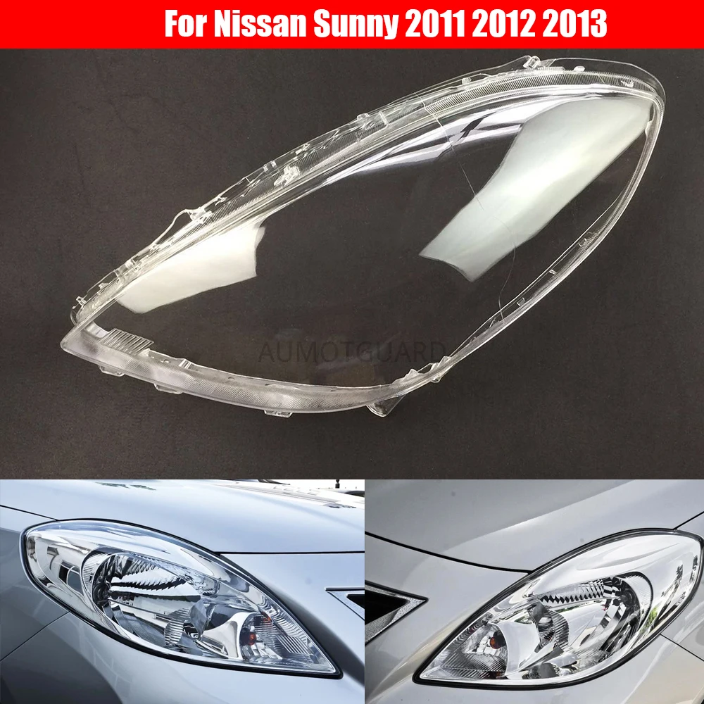 

Car Headlight Lens For Nissan Sunny 2011 2012 2013 Car Headlamp Cover Replacement Auto Shell Cover