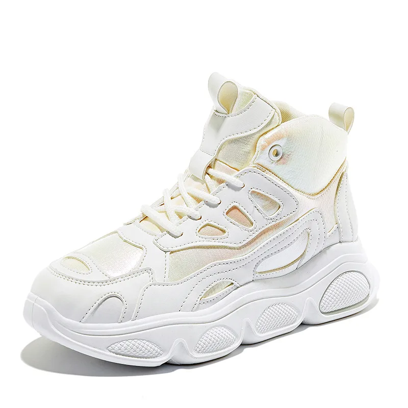 Женская модная спортивная обувь на платформе Новинка 2019 года Корейская версия