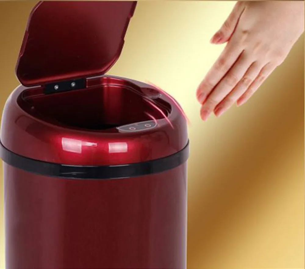 

3 Liter Sensor Dustbin Automatic Dustbin Garbage Trash Can Waste bins Ash-bin Round shape Sensor Bin for Hotel Home Kitchen