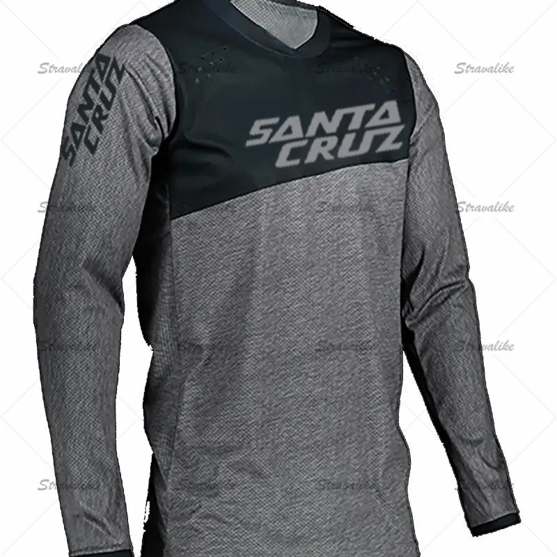 Футболка для горного велосипеда Santa Cruz Enduro MX Motocross BMX Racing Jersey DH с длинным рукавом