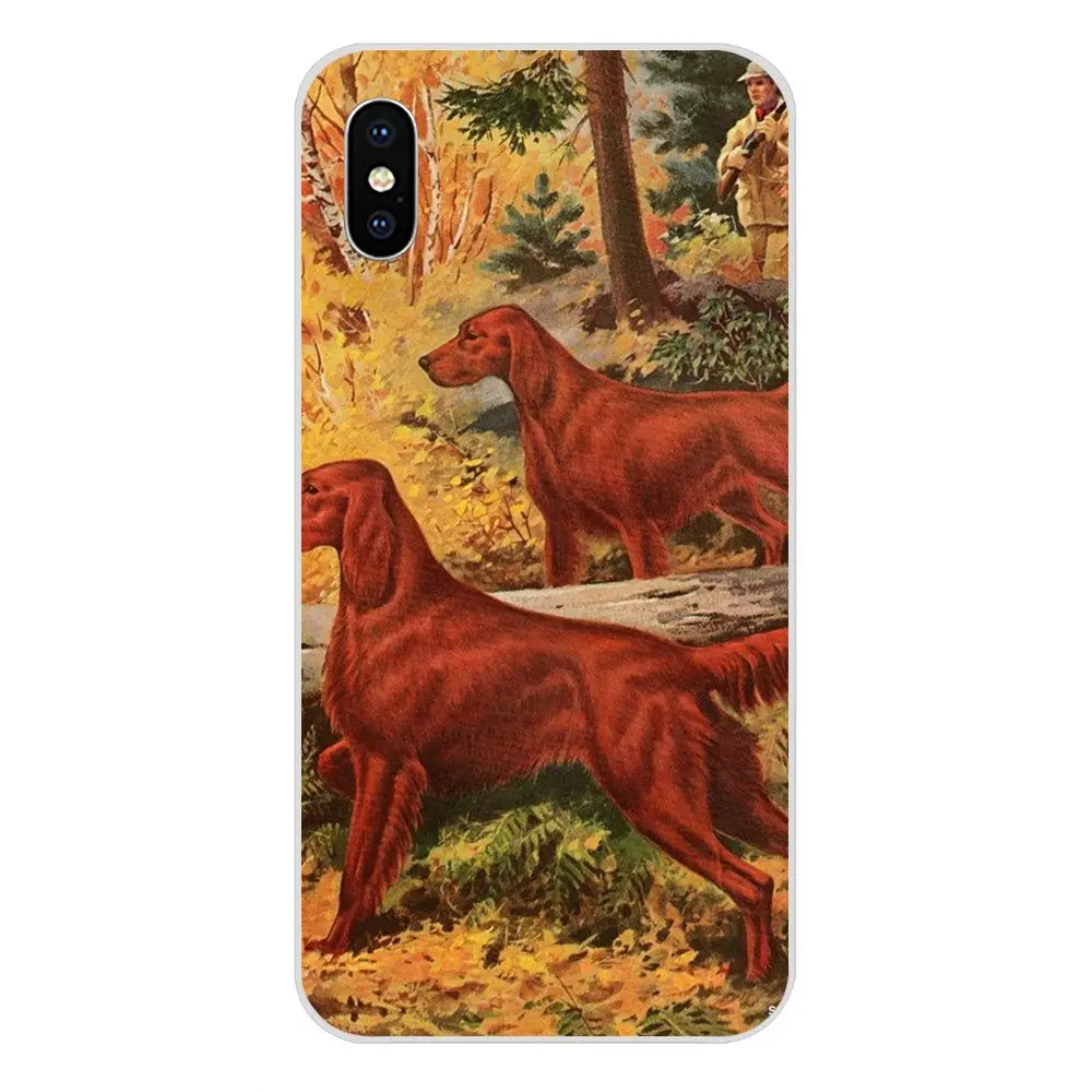 Милый ирландское сеттер щенки мягкий симпатичный из ТПУ чехол для huawei Honor Коврики