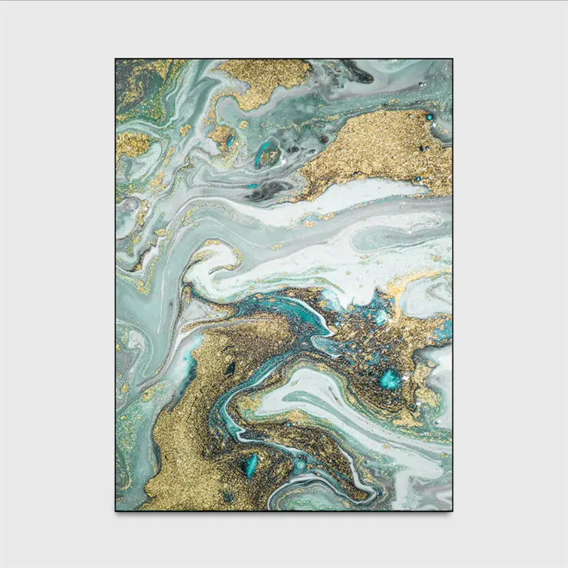 Ковры для гостиной в скандинавском стиле с абстрактным рисунком морской воды и