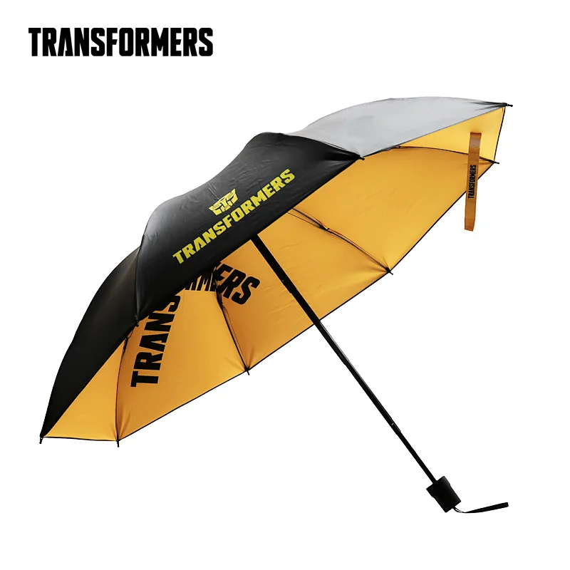 

Disney Transformers 8 Tri-fold Umbrella Cartoon Portable Boys Girls Adult Sunscreen Rainproof Windproof Children Umbrella Gift 2