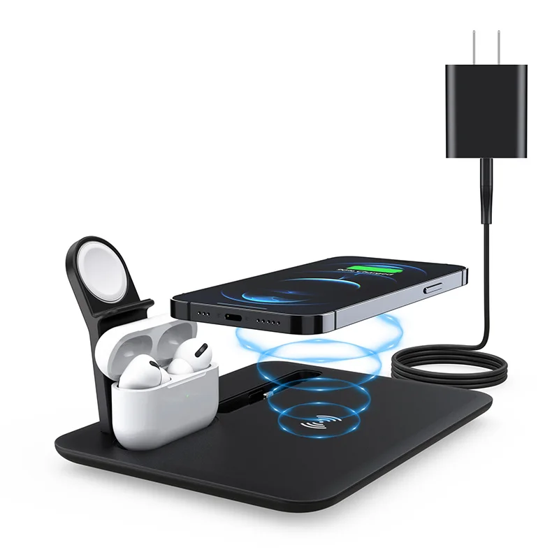 

4 In1 Wireless Charger for Samsung Galaxy S20U S10/s10+ /S10E 15w QI Wireless Charging for Iphone 12 Apple IWatch AirPods