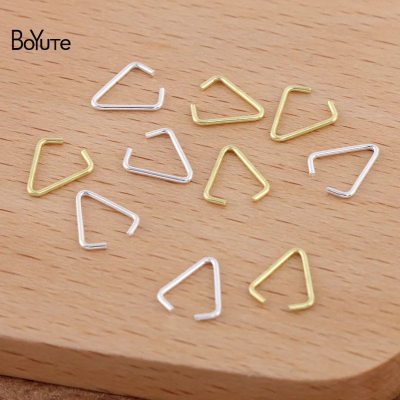 BoYuTe (1000 шт./лот) 8*7*0 7 мм металлическая латунная открывающаяся треугольная
