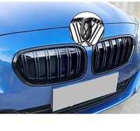 front kidney grille for bmw f20 1 series 2015 2016 2017 2018 car replacement racing grille gloss black double line