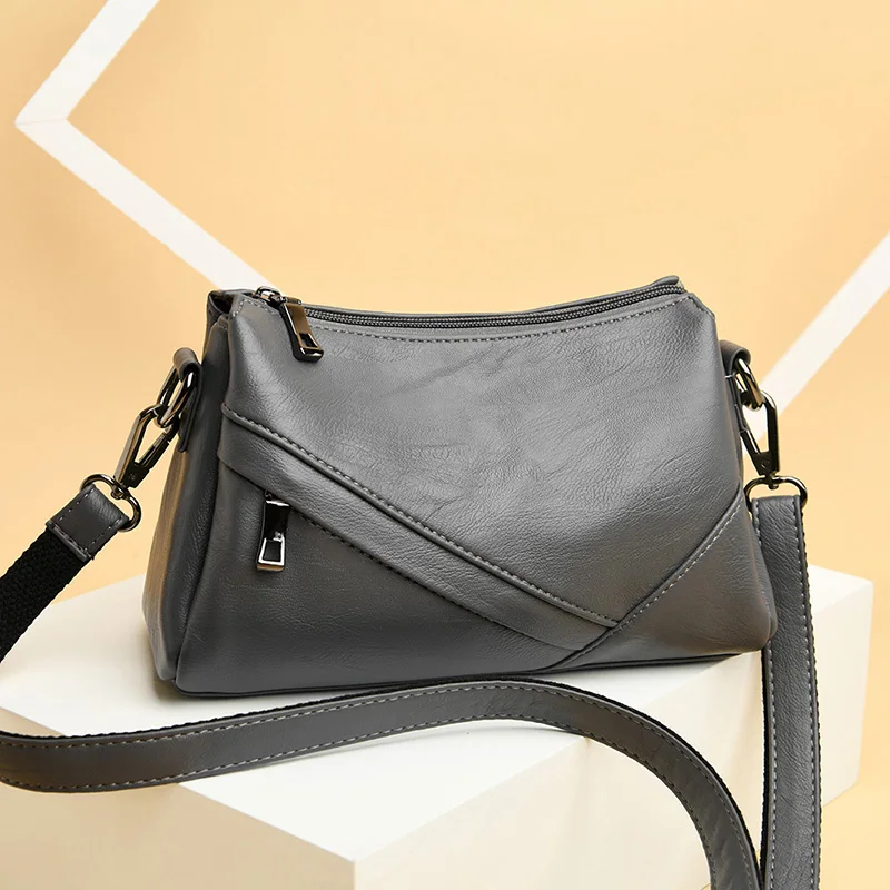 new luxury handbag ladies famous brand pu leather ladies shoulder pack 2021 hot sale oil leather large capacity messenger bag free global shipping