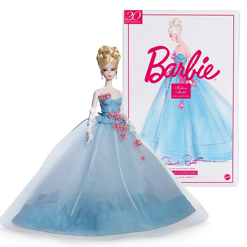 

Barbie Fashion Model Collection The Gala's Best Doll wears blue gown Fashion Model Collection Doll Toy for Girl Gift 13.5-inch