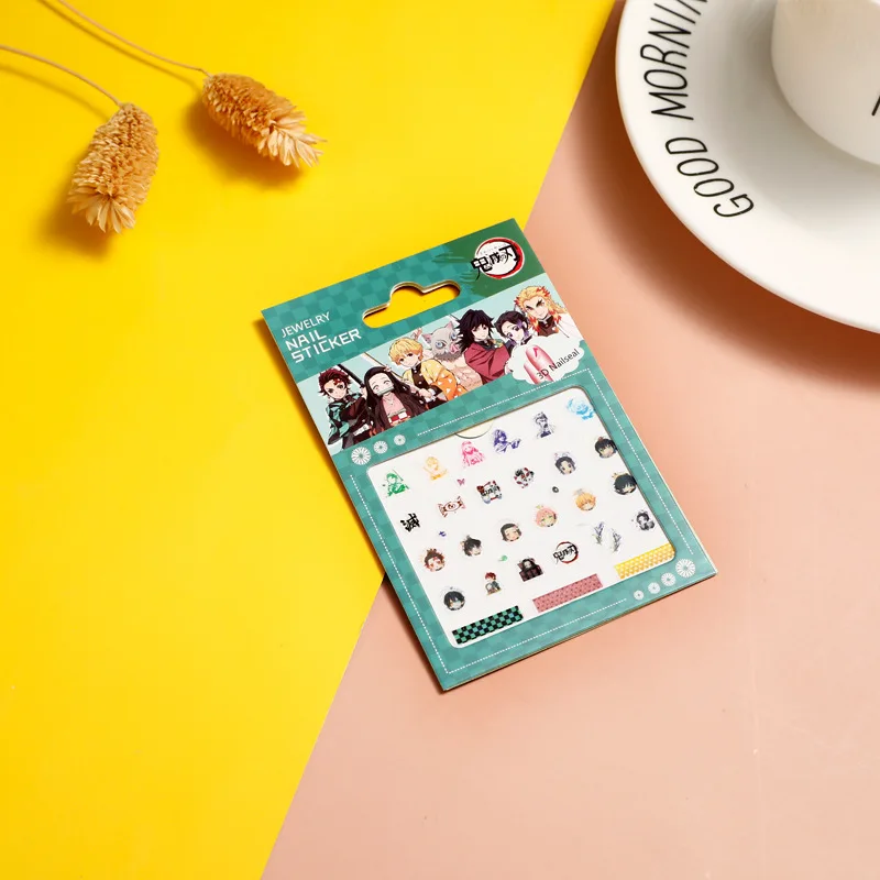 Аниме наклейка для ногтей рассекающий демонов стикер косплей арт-деко Kimetsu No Yaiba