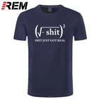 REM Мужская футболка с коротким рукавом, 100% хлопок