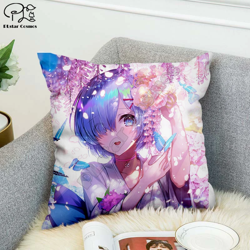 Сексуальные декоративные наволочки из полиэстера с 3D принтом Рем Квадратные