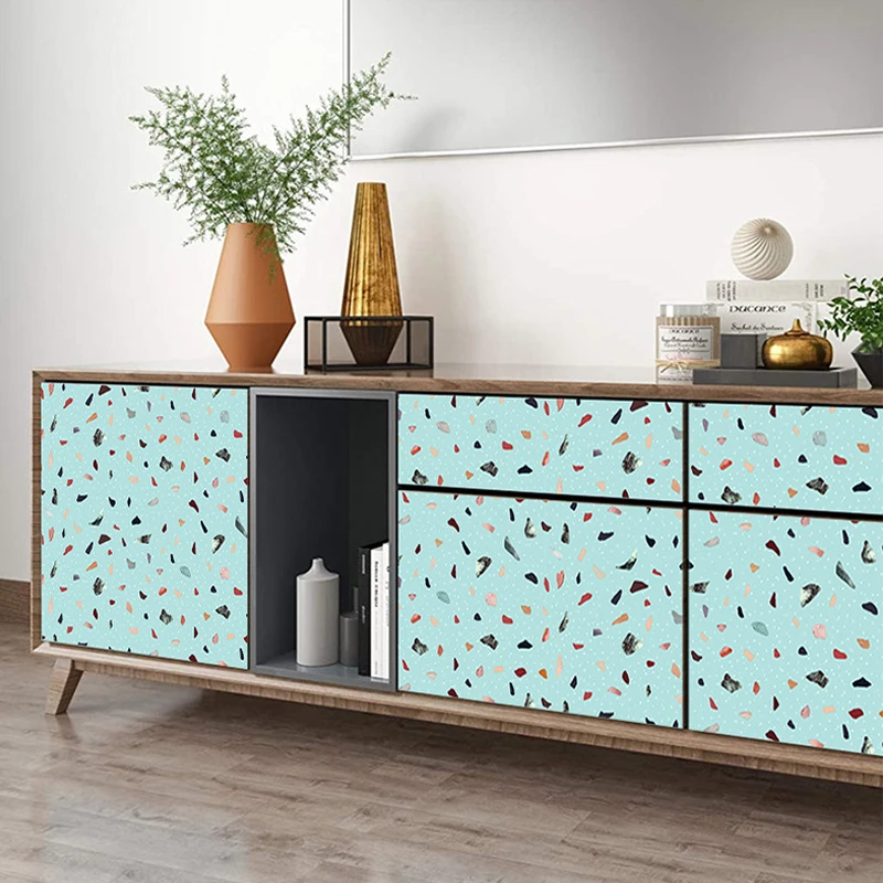 

Kitchen Oil-Proof Self Adhesive Stickers Kitchen Table Countertop Coating Self-Adhesive Film On The Floor Cabinet Film Paper Hot