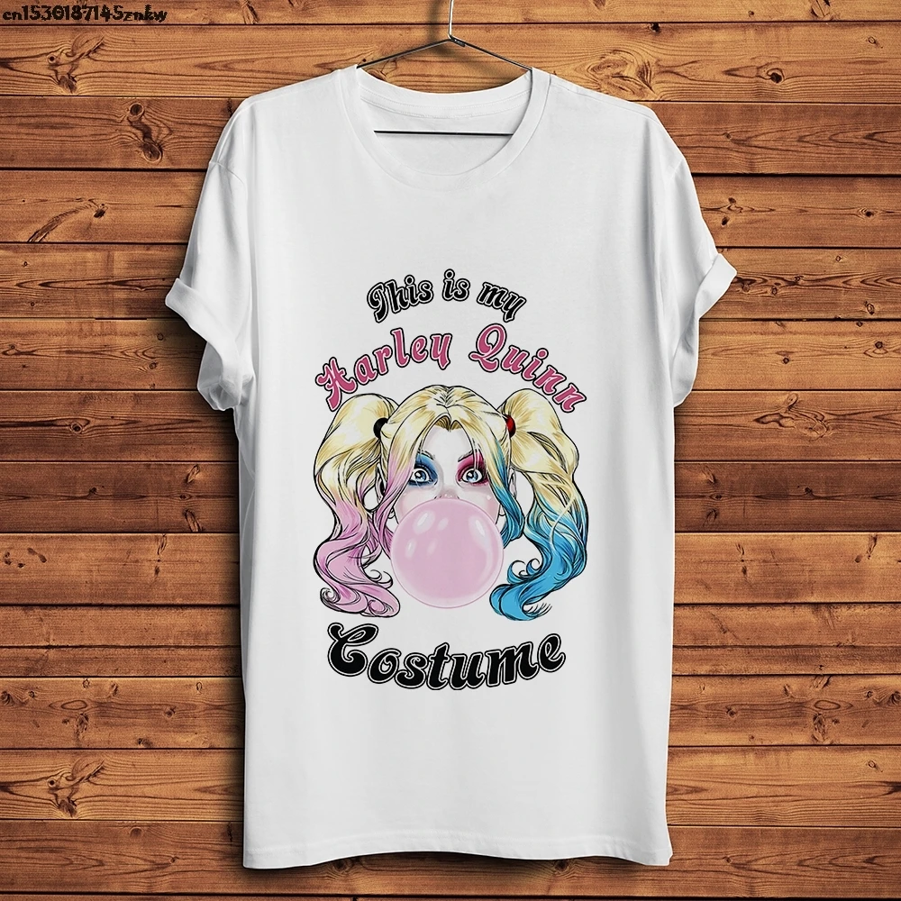 Это мой Забавный Харли Куинн костюм футболка для мужчин новое летнее белое