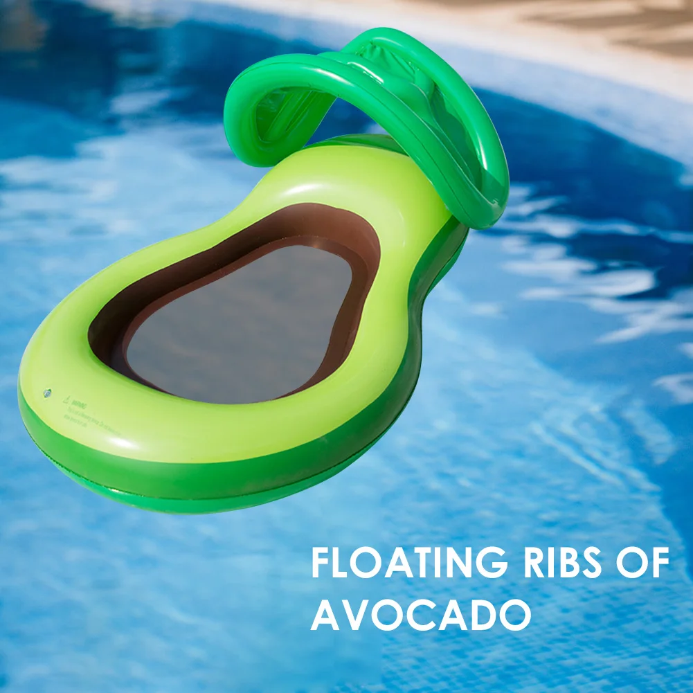 

Inflatable Avocado Floating Row Swimming Water Pool Bed Float Lounger Chair