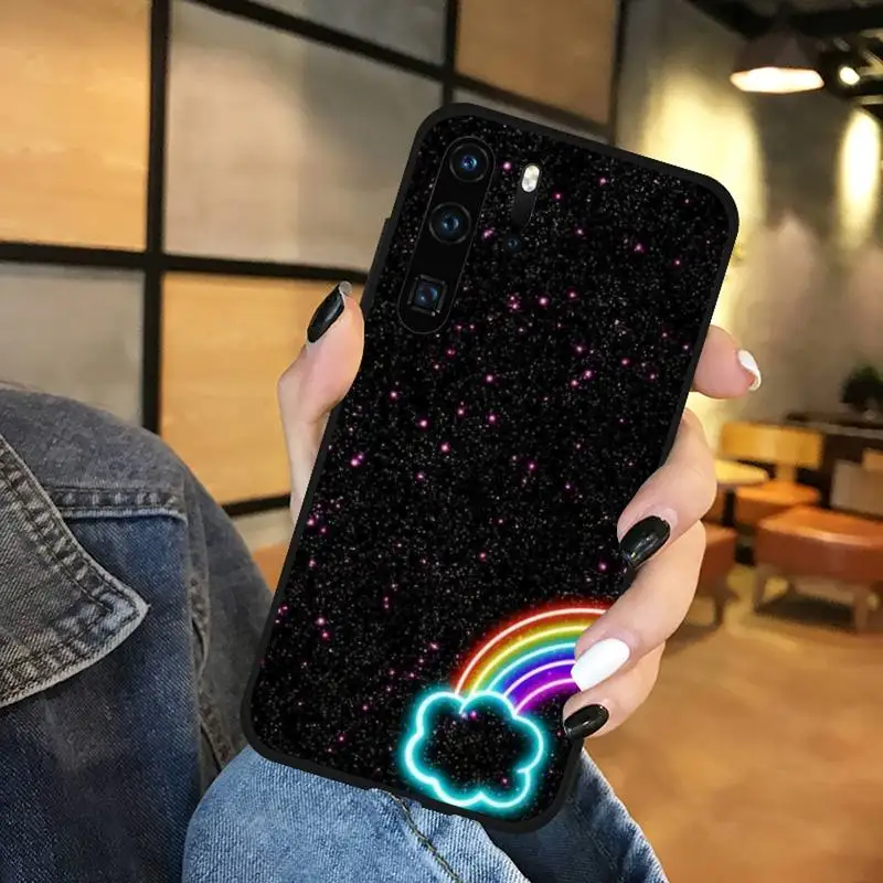 

Rainbow art color painting Phone Case Funda For Huawei P9 P10 P20 P30 Lite 2016 2017 2019 plus pro P smart