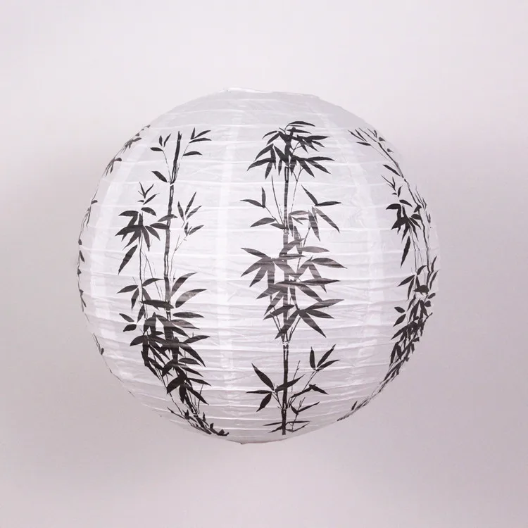 40 см 16 дюймов цветение сливы синий фарфор бамбук печатный китайский круглый