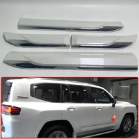 for toyota land cruiser 300 series lc300 2022 chrome side door body molding cover trim strips protector exterior accessories