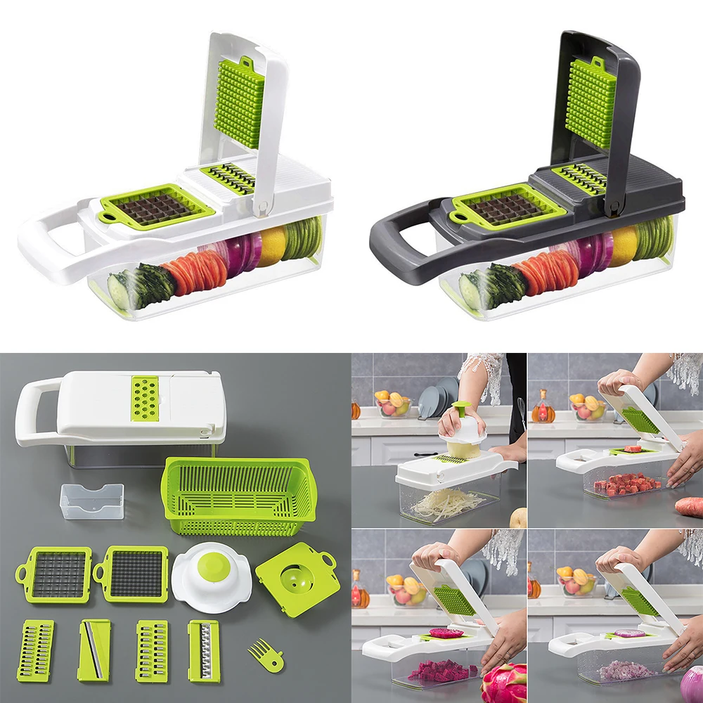 

Mandoline Vegetable Fruit Slicer Grater Cutter Peeler Multifunctional Potato Peeler Carrot Grater Drain Basket Kitchen Tool
