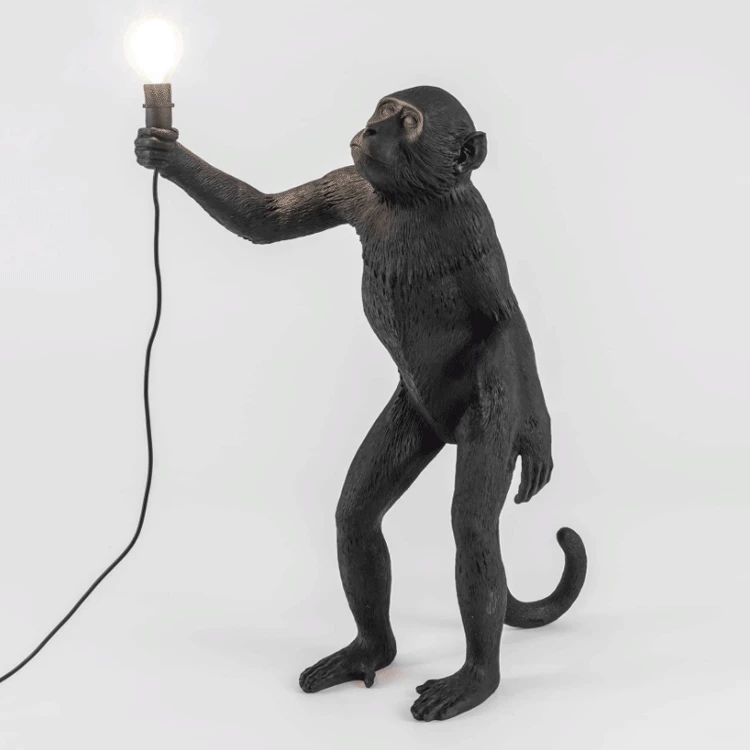 Креативные подвесные светильники в форме обезьяны из смолы Золотая Обезьяна