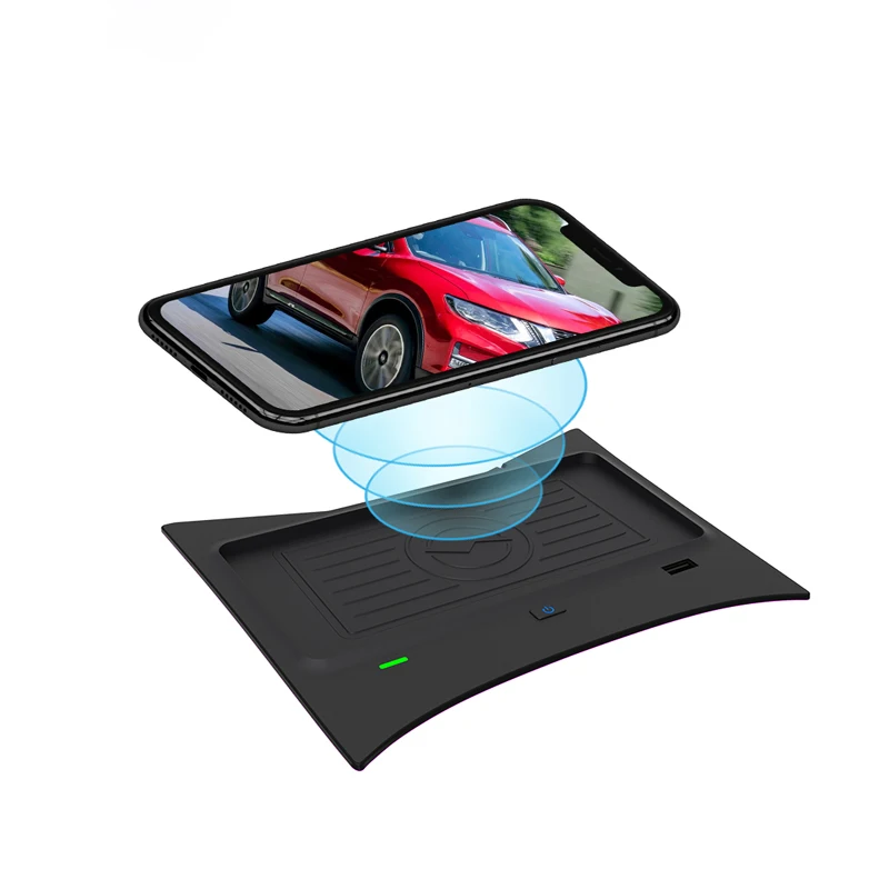 car qi wireless charger for nissan x trail 2014 2021 accessories interior modification 15w fast phone charging plate free global shipping