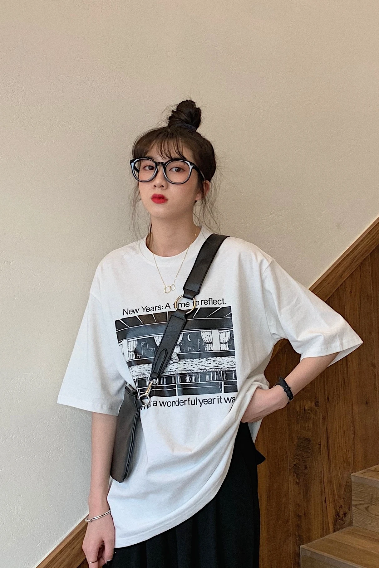 

Houthion Loose Plus Size Women's T-shirt New Casual Top Fashion Short Sleeve T Shirt Letter Printing O-neck Tshirt Summer