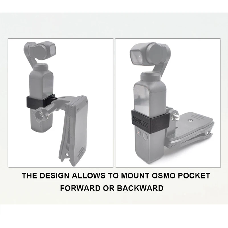 dji osmo pocket 2 stabilizer gimbal extension sports camera backpack clip 360 degree rotating bracket for dji pocket accessories free global shipping