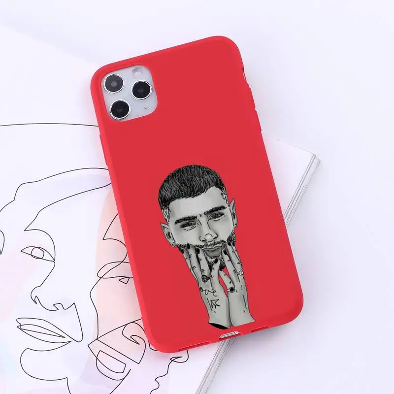 

Zayn malik one direction Phone Case Candy Color for iPhone 6 7 8 11 12 s mini pro X XS XR MAX Plus