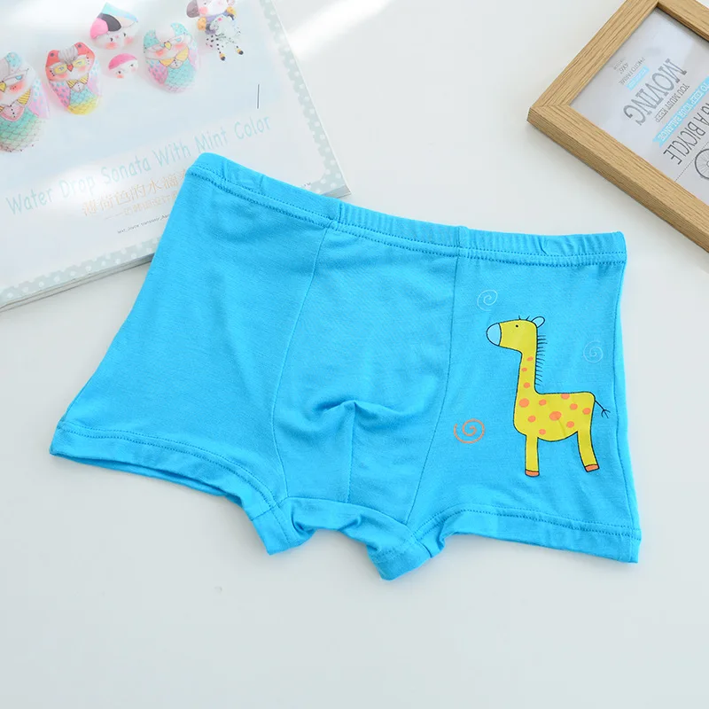 5 шт./лот 100% детские трусики Мягкое хлопковое нижнее белье милые с рисунком