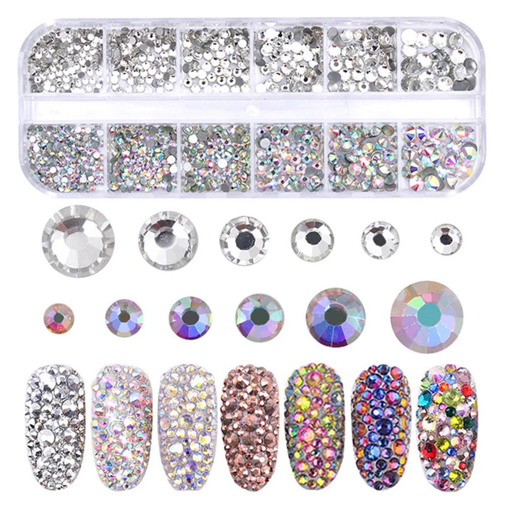 

Nail Art Rhinestones Set Dotting Pen Decorate Nail Stone Gems 3D Glass Crystal Pickup Tweezers Silicone Nail Rhinestone Tool3PCS