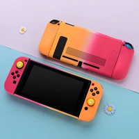 nintend switch case colorful cooling hole back grip shell soft full cover shell joy con controller box for nintendo switch