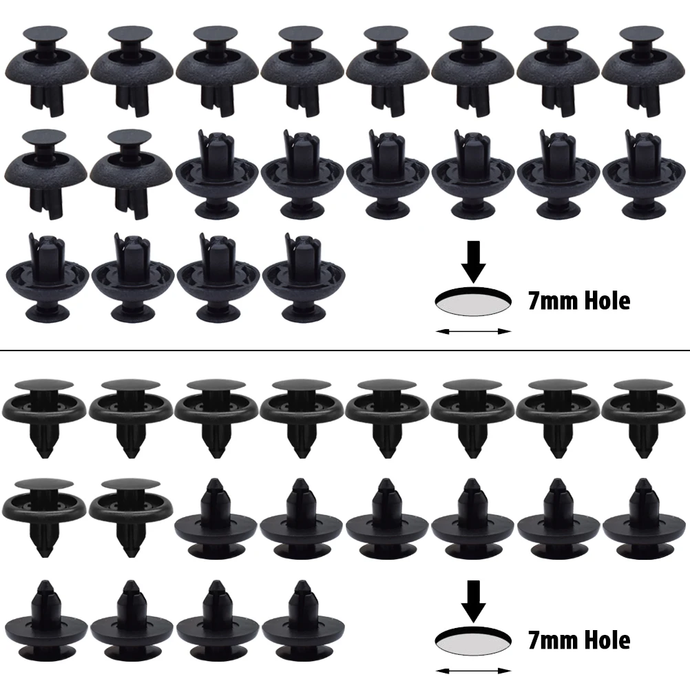100 шт. 5 размеров авто крепеж автомобильный штифт заклепки отделка литье зажимы
