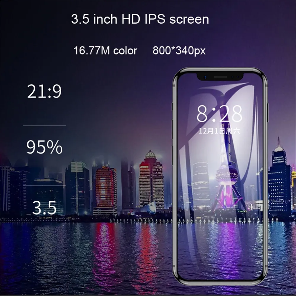 Luxury Mini Mobile phone K-TOUCH I9S 16GB ROM Android Telephone Google Play Store Face ID GPS WiFi Smallest Children Smartphone |