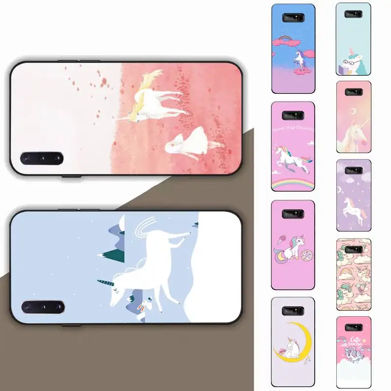 

My little Rainbow unicorn Phone Case for Samsung Note 5 7 8 9 10 20 pro plus lite ultra A21 12 72