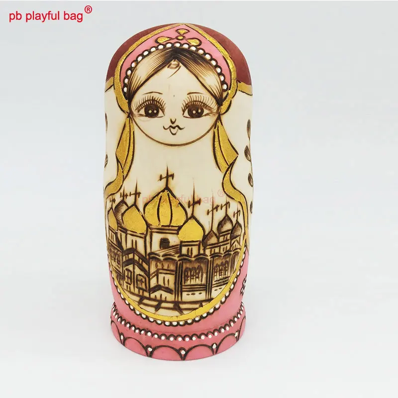 PB игривая сумка семь историй замок русская кукла деревянная искусство народное