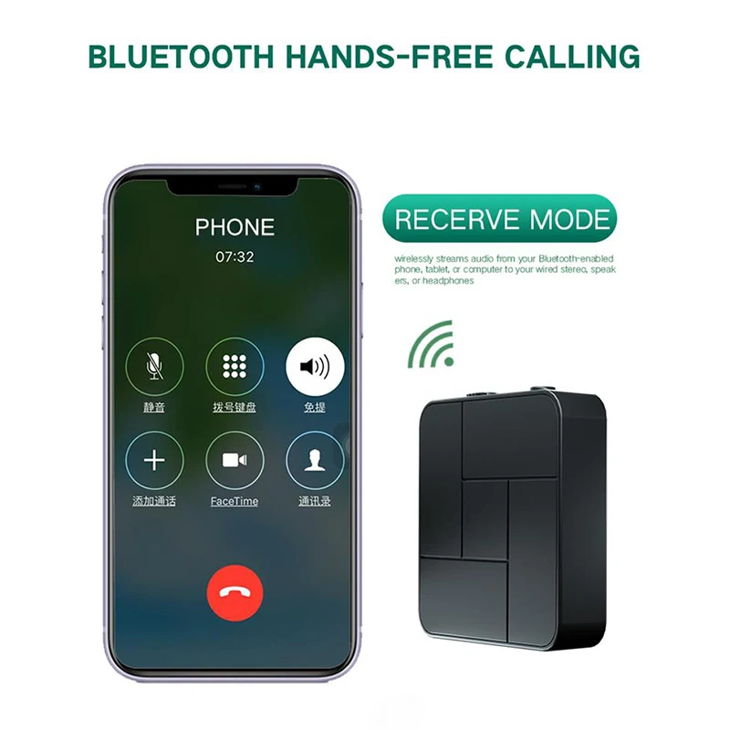 KN326 Bluetooth 5 0 аудио приемник передатчик беспроводной музыкальный автомобильный