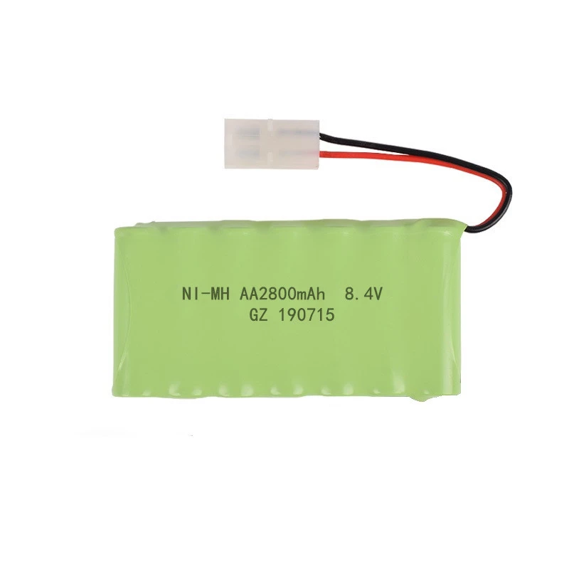 2800mah 8.4v Rechargeable Battery For Rc toys Cars Tank rc Robots Gun AA NiMH 2400mah Pack Boat 2pcs | Игрушки и хобби