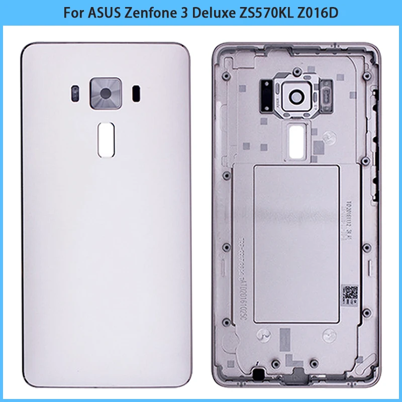New Rear Housing Case For ASUS Zenfone 3 Deluxe ZS570KL Z016D Battery Back Cover Metal Door Replacement Part With Side Button | Мобильные