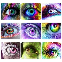 diamond painting color devil eye 5d diy full round square diamond embroidery mosaic cross stitch home decorative painting