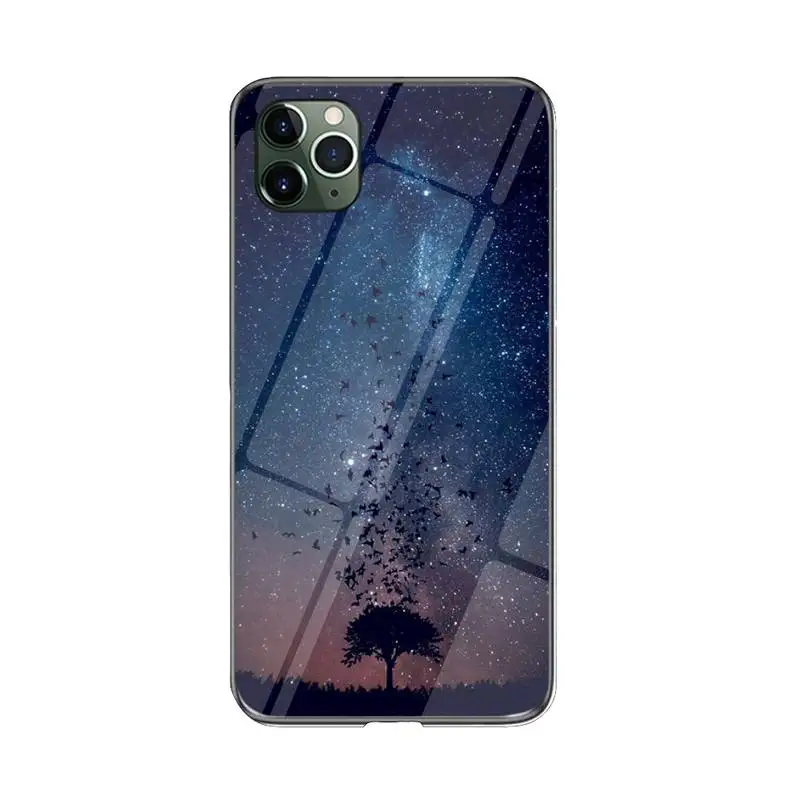 

FHNBLJ Starry sky Phone Case for iPhone 12 11 pro XS MAX 8 7 6 6S Plus X XR cover