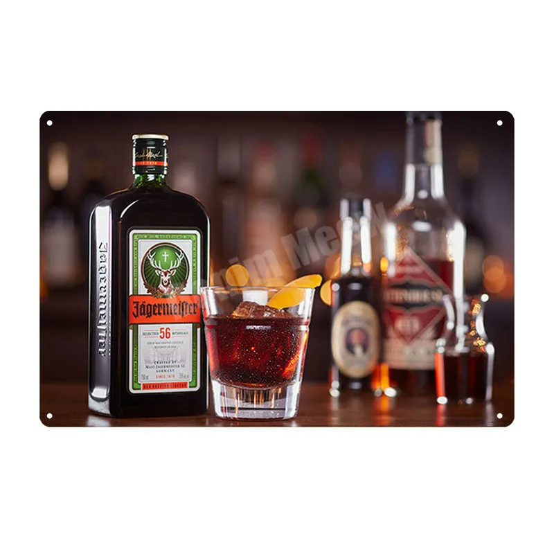 Jagermeister винтажная металлическая жестяная вывеска, украшение для паба, бара, олень, пивная рекламная тарелка, ликер, пивная настенная наклейка, домашний декор, N276 - Цвет: P