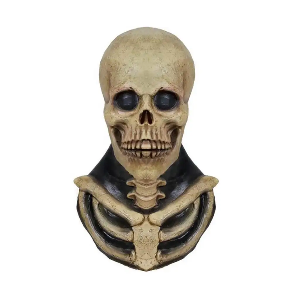 

Skull Headgear Mask Halloween Horror Scary Screaming Skull Grimace Head Tricky Party Supplies