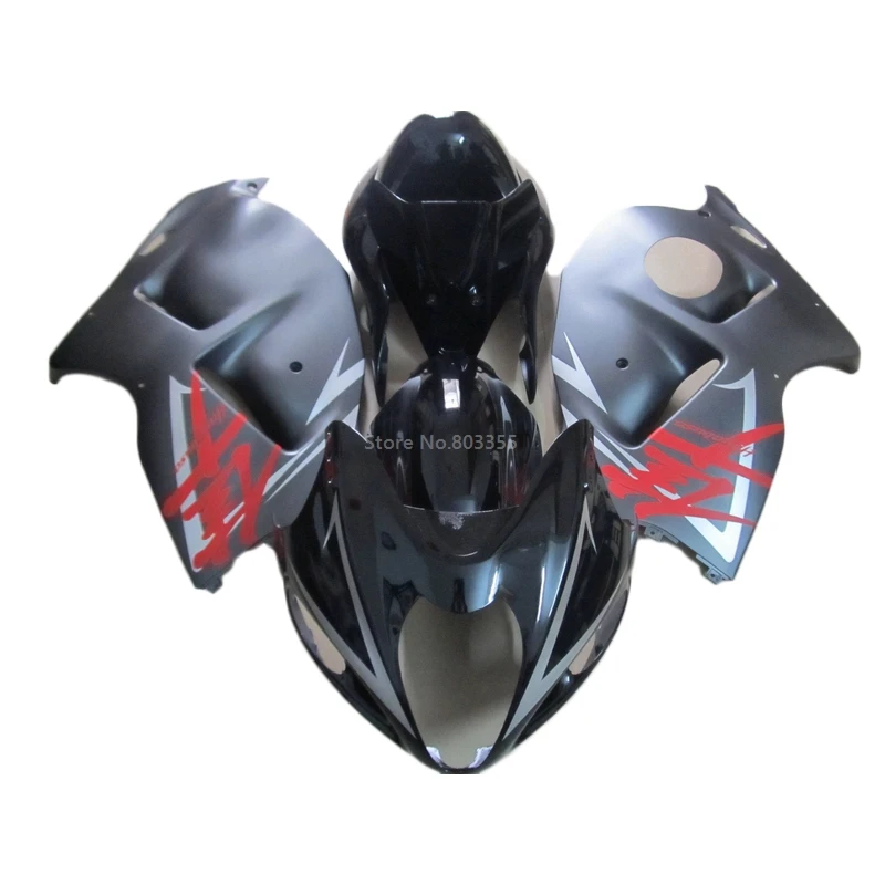 

Корпус инжектора рамка Обтекатели комплекты для 1996-2007 SUZUKI GSXR1300 HAYABUSA дешевый обтекатель gsxr1300 96-07 Черный Красный MK67