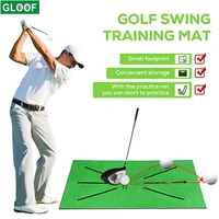 6130cm golf hitting mat golf training set indoor outdoor golf chipping pitching cage mats practice training aids with mat