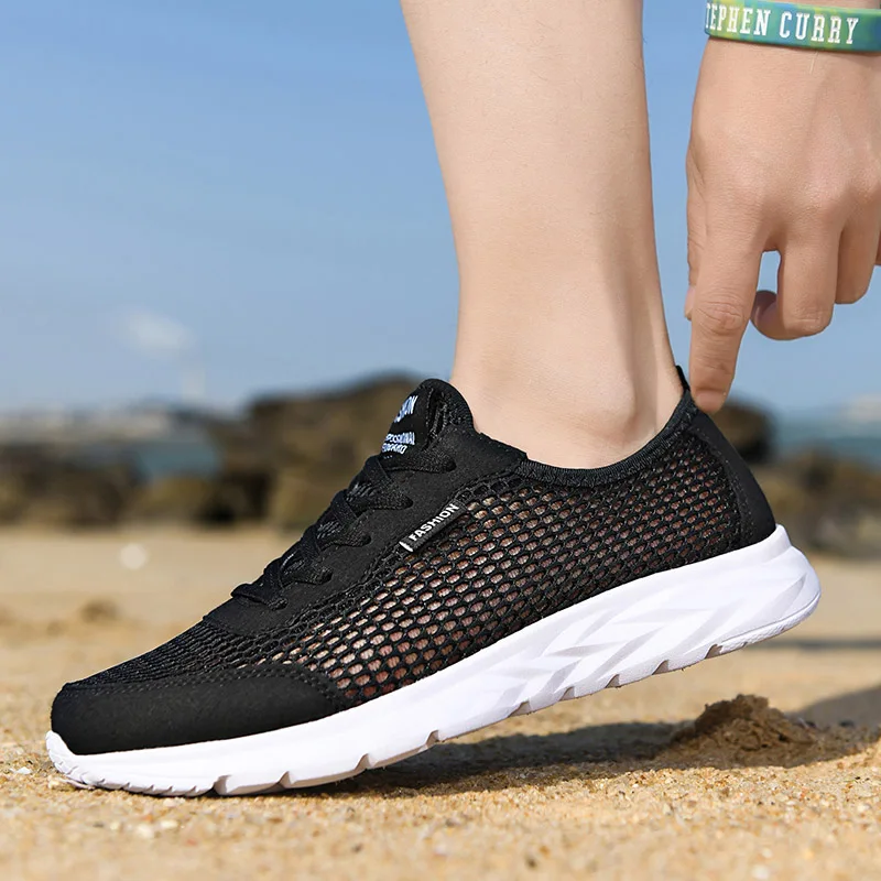 

Summer 2021 Casual Shoes Men Mesh Sneakers Breathable Comfortable Man Shoes Walking Lightweight Trainers Tenis Masculino Hombre